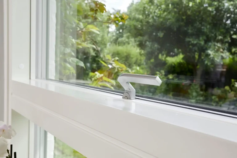 An close up shot of a velfac V200 window handle